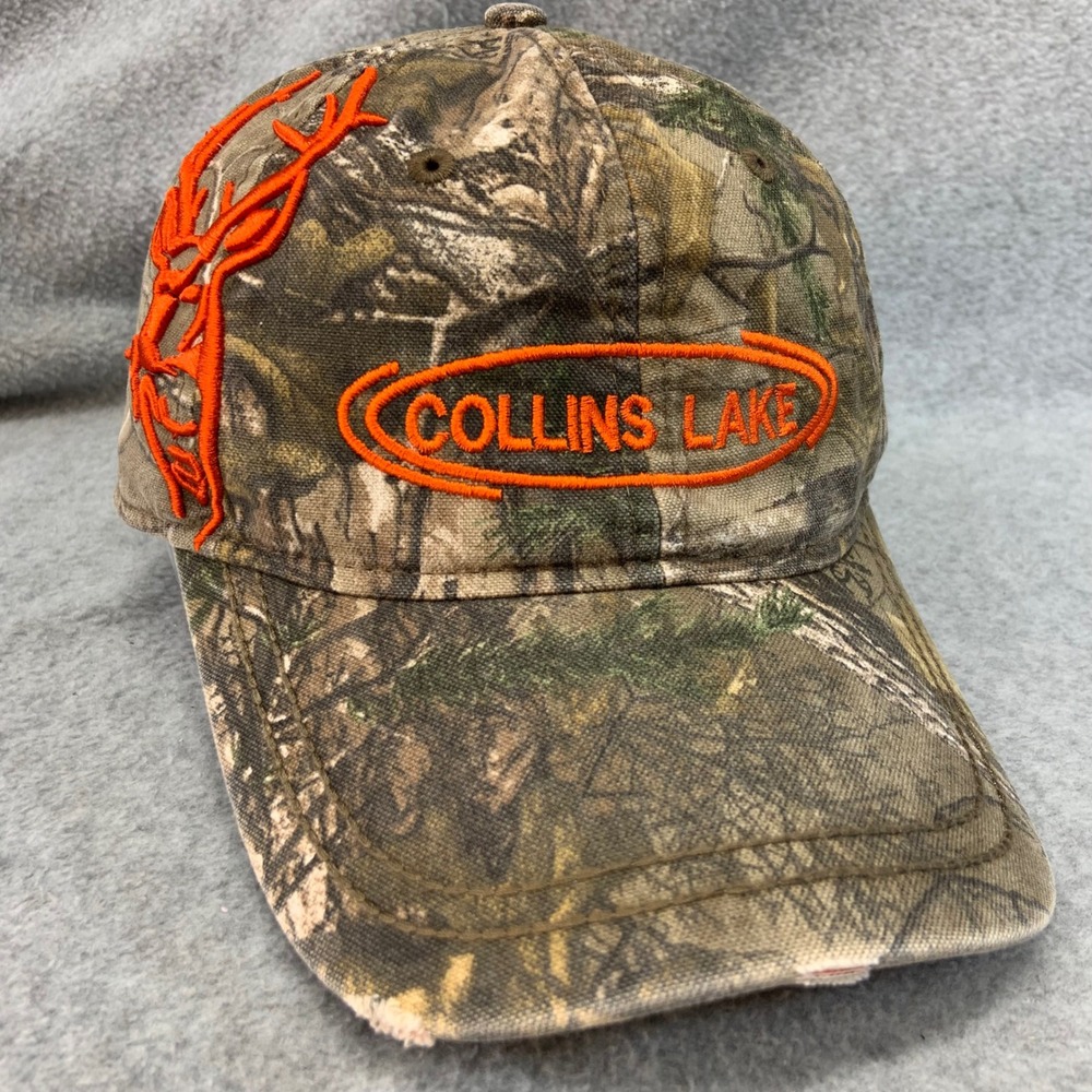 Collins Lake Deer Head Mens Camo Dri-Duck Wildlife Series Hat Distressed OSFM